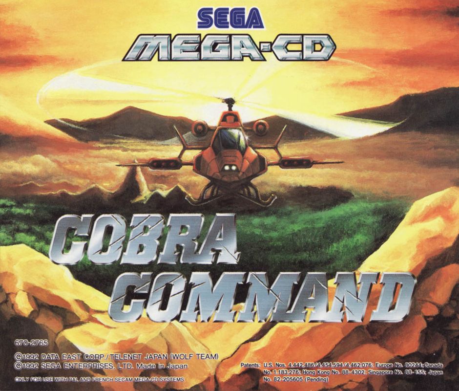 Cobra Command / Sol-Feace box art for Sega Mega CD